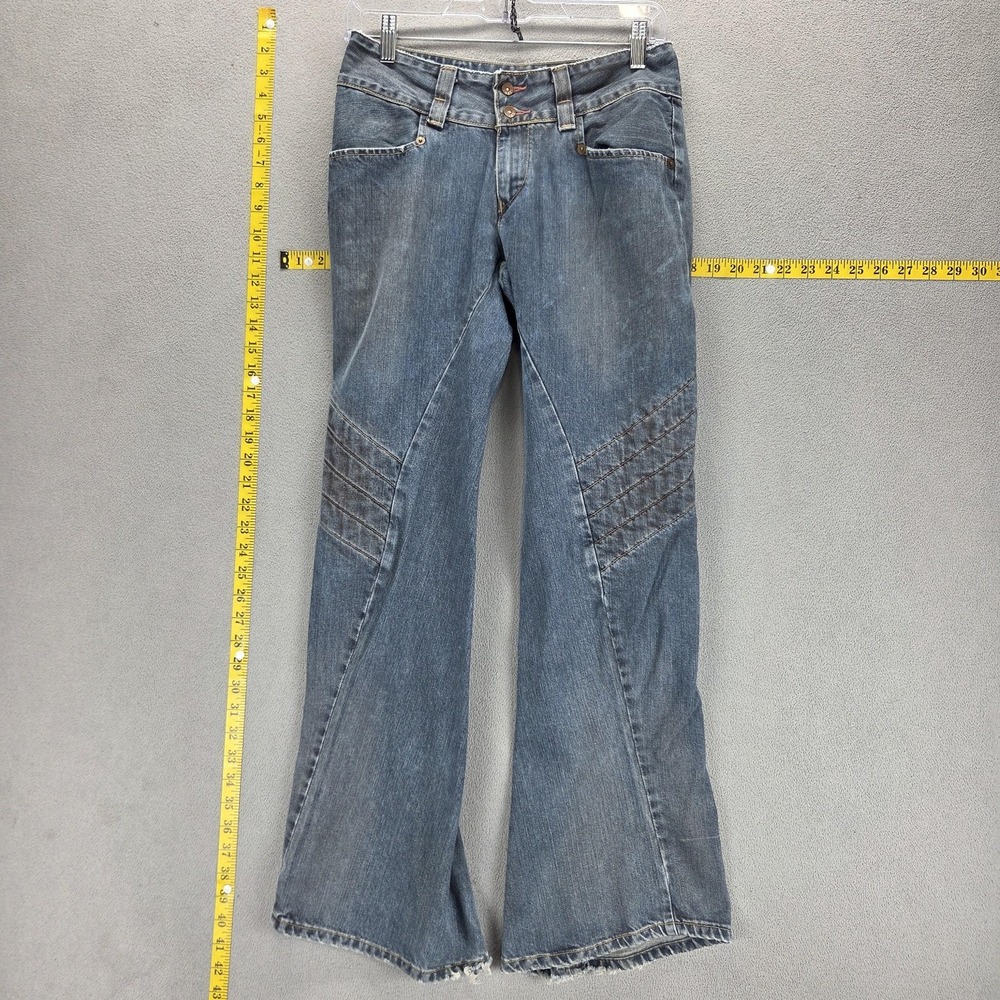 Vintage Levis Engineered Jeans Womens Blue Twisted Flap Pockets Fits 28x30